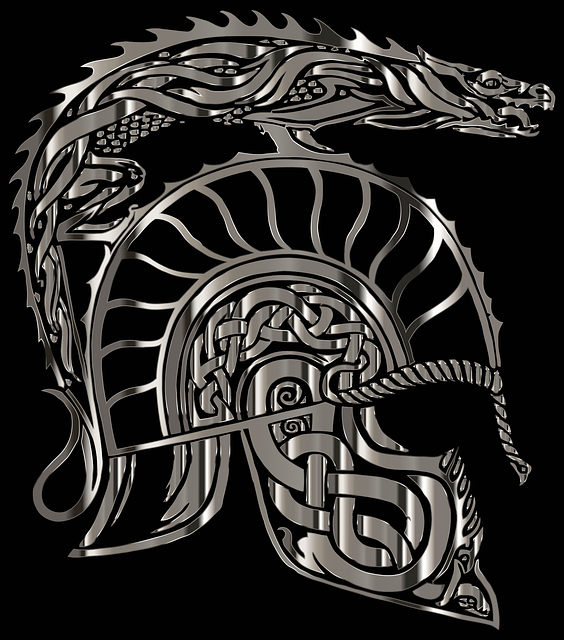 armadura, dragon, helm